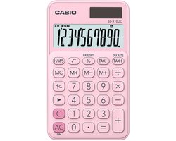 Casio SL-310UC Zakrekenmachine werkt op zonne-energie, werkt op batterijen Roze Aantal displayposities: 10