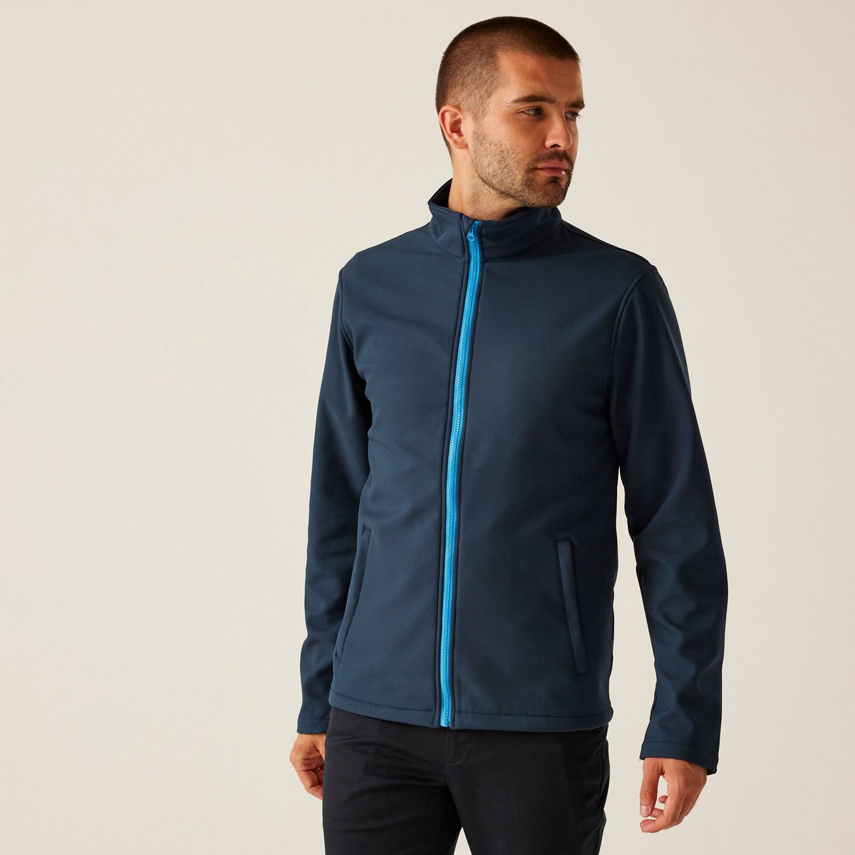 Jas Hiking Heren Waterdicht Ademend Blauw