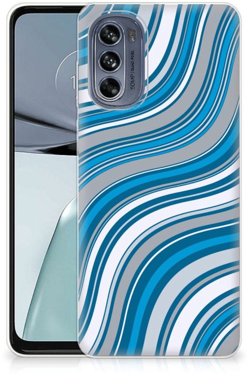 Motorola Moto G62 5G TPU bumper Waves Blue