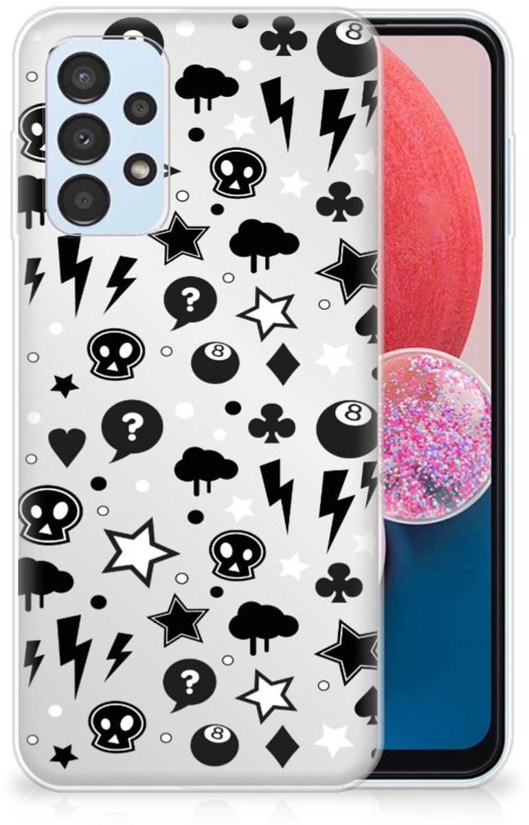 Silicone Back Case Samsung Galaxy A13 4G Silver Punk