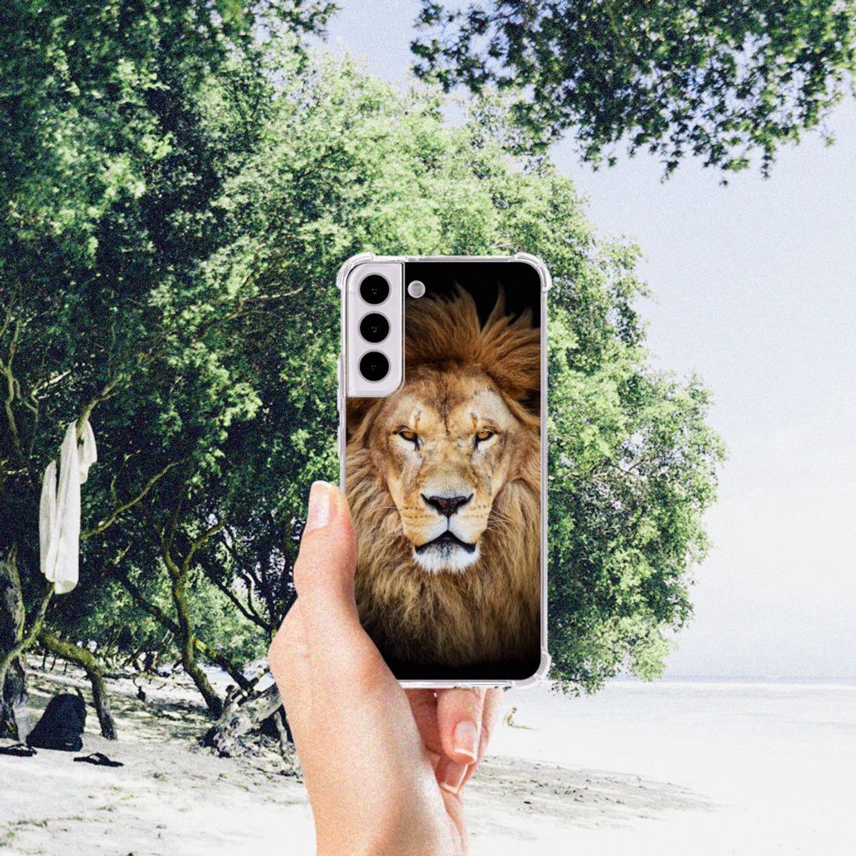 Samsung Galaxy S22 Plus Case Anti-shock Leeuw