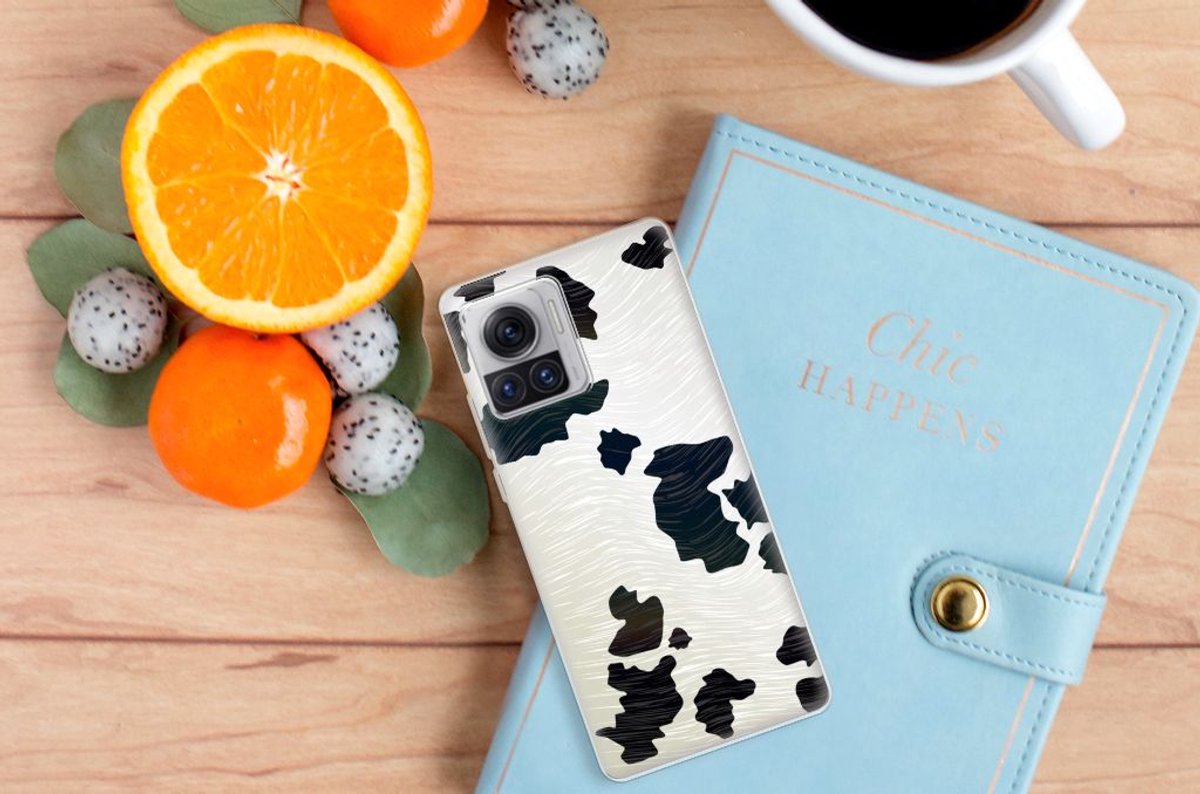 Motorola Moto X30 Pro TPU Hoesje Koeienvlekken