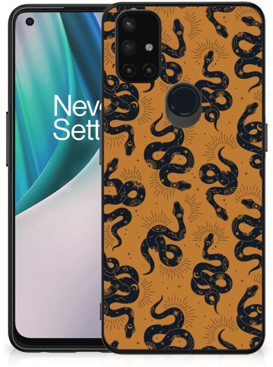 Dierenprint Telefoonhoesje voor OnePlus Nord N10 5G Snakes