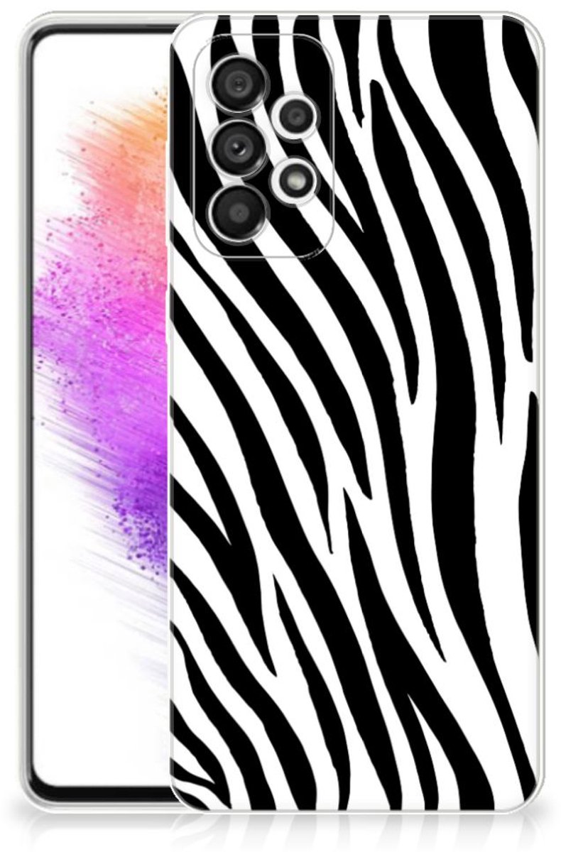 Samsung Galaxy A73 5G TPU Hoesje Zebra