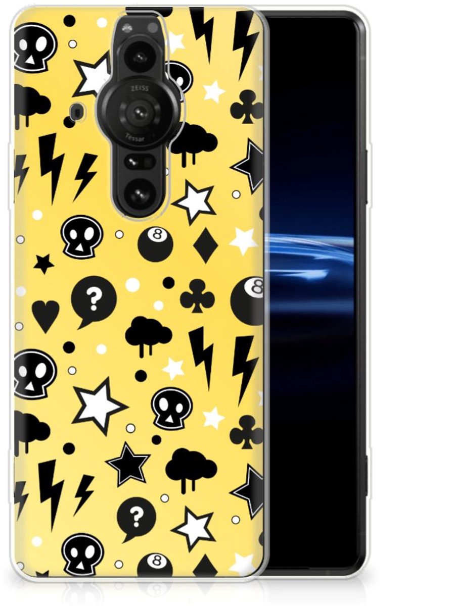 Silicone Back Case Sony Xperia Pro-I Punk Geel