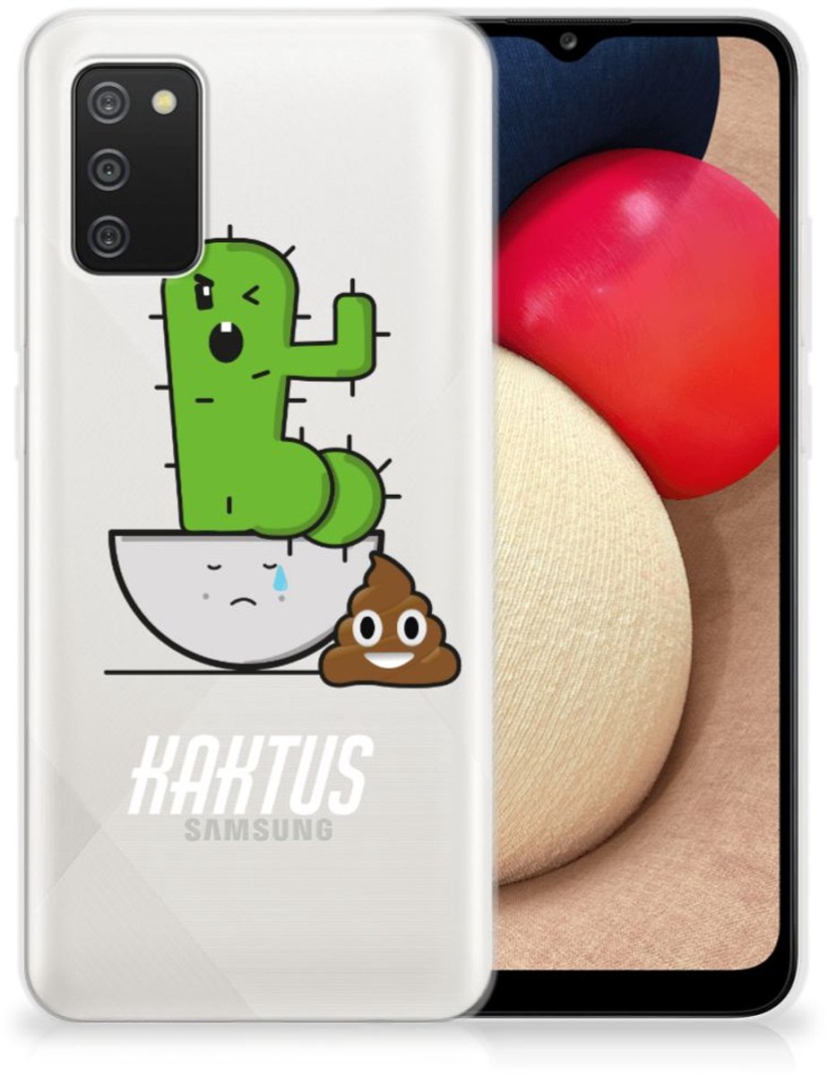Samsung Galaxy A02s Telefoonhoesje met Naam Cactus Poo