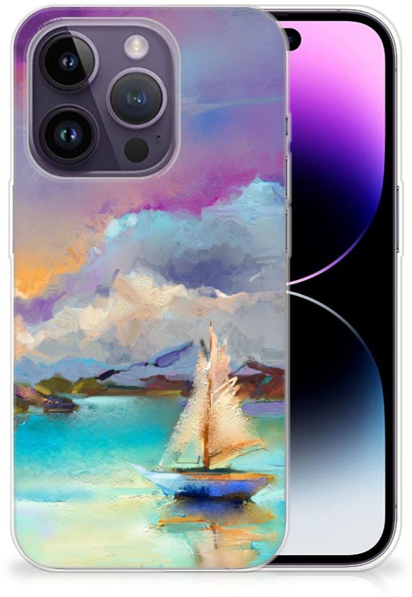 Back Cover voor Hoesje maken Apple iPhone 14 Pro Boat