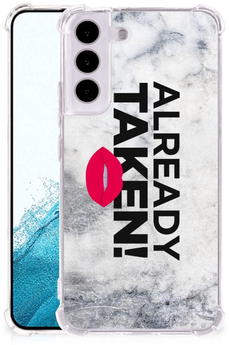 Samsung Galaxy S22 Telefoonhoesje met tekst Already Taken White