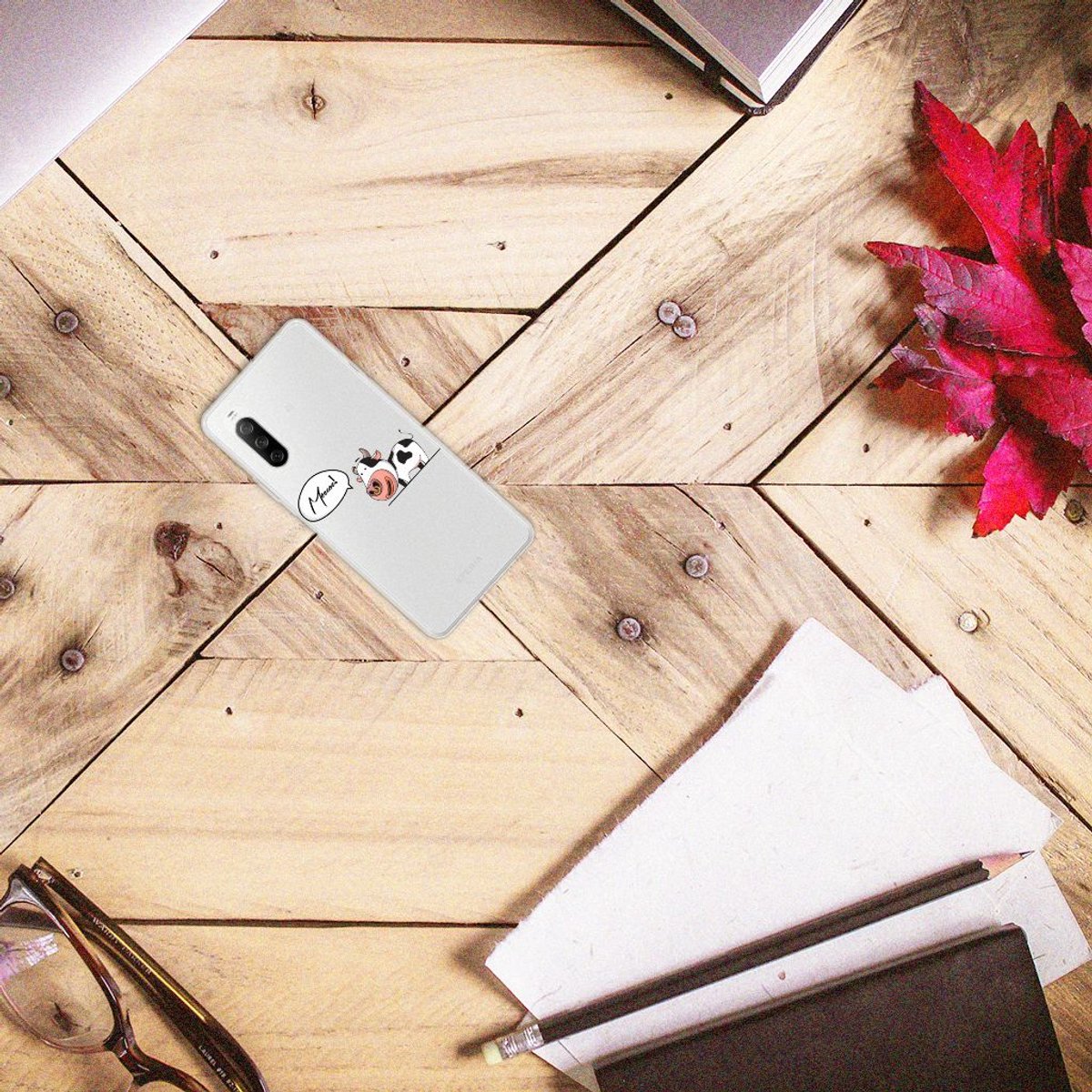 Sony Xperia 10 III Telefoonhoesje met Naam Cheeky Cow