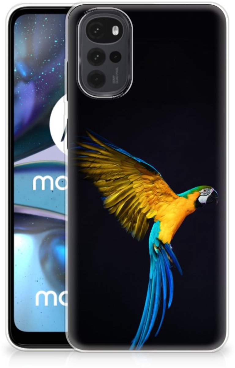Motorola Moto G22 TPU Hoesje Papegaai