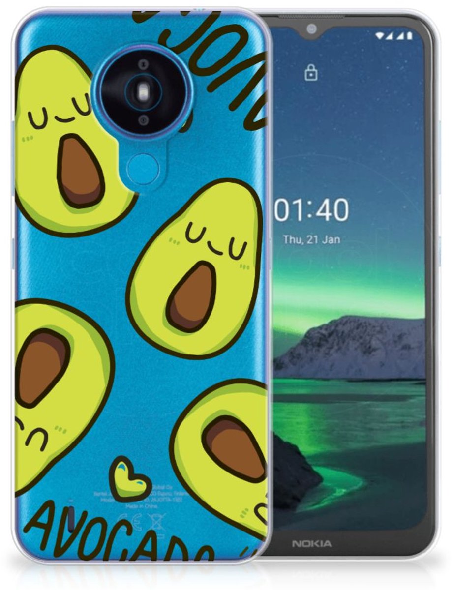 Nokia 1.4 Telefoonhoesje met Naam Avocado Singing