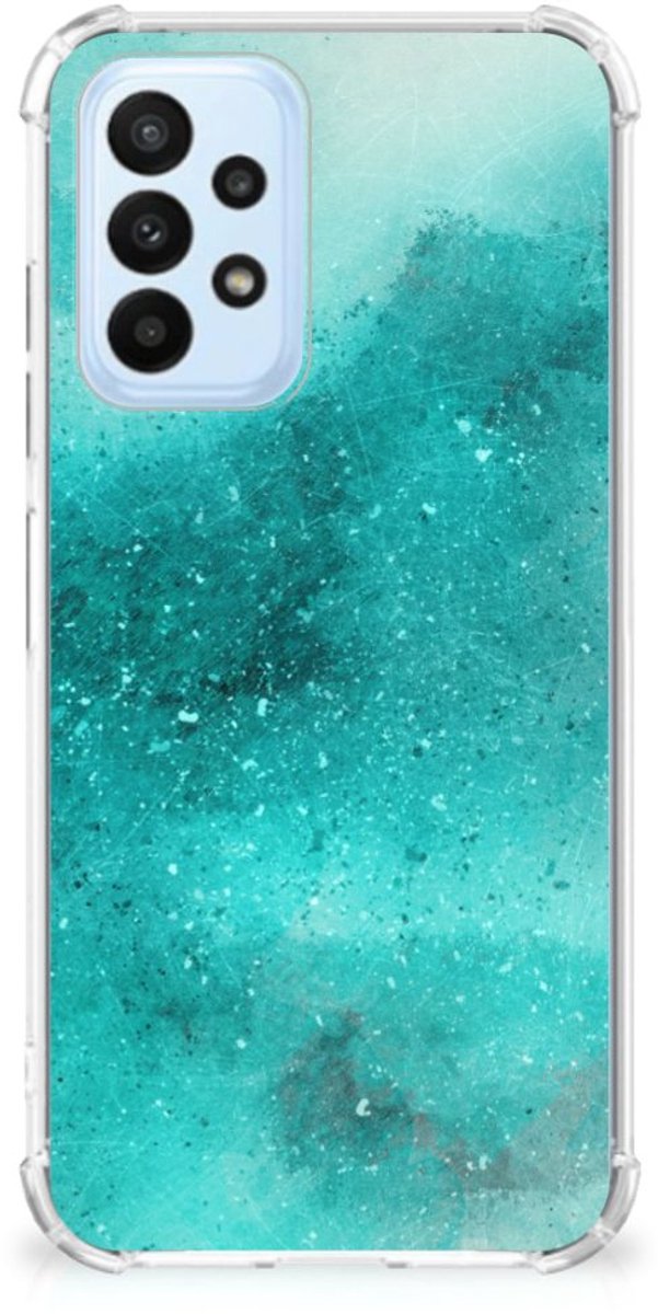 Back Cover Samsung Galaxy A23 Painting Blue