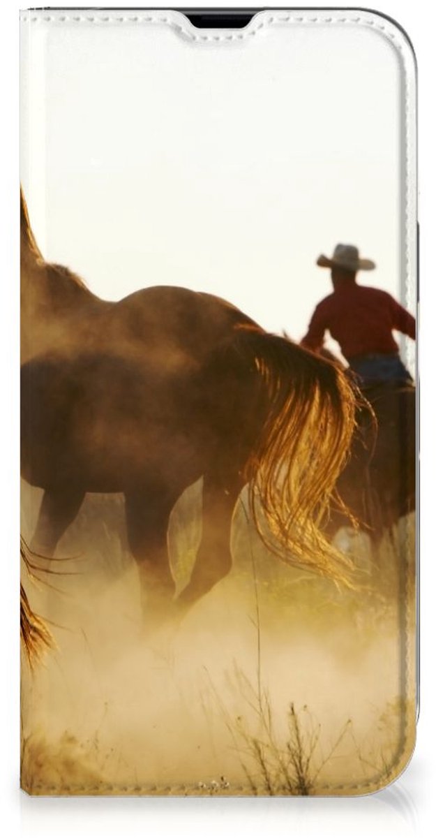 Book Case voor iPhone 13 Pro Max Hoesje maken Design Cowboy