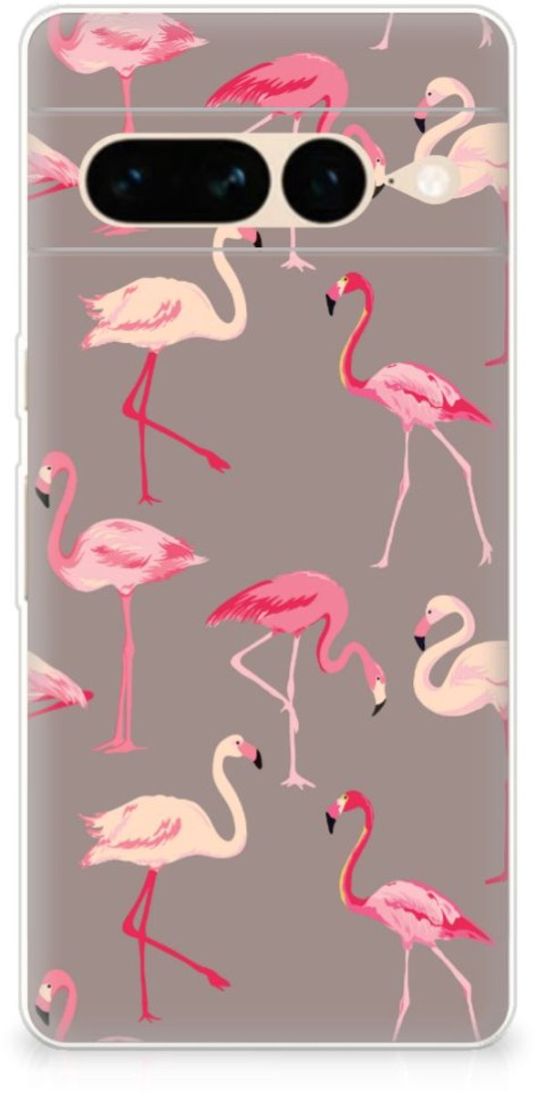 Google Pixel 7 Pro TPU Hoesje Flamingo
