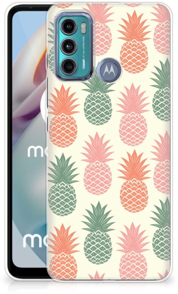 Motorola Moto G60 Siliconen Case Ananas