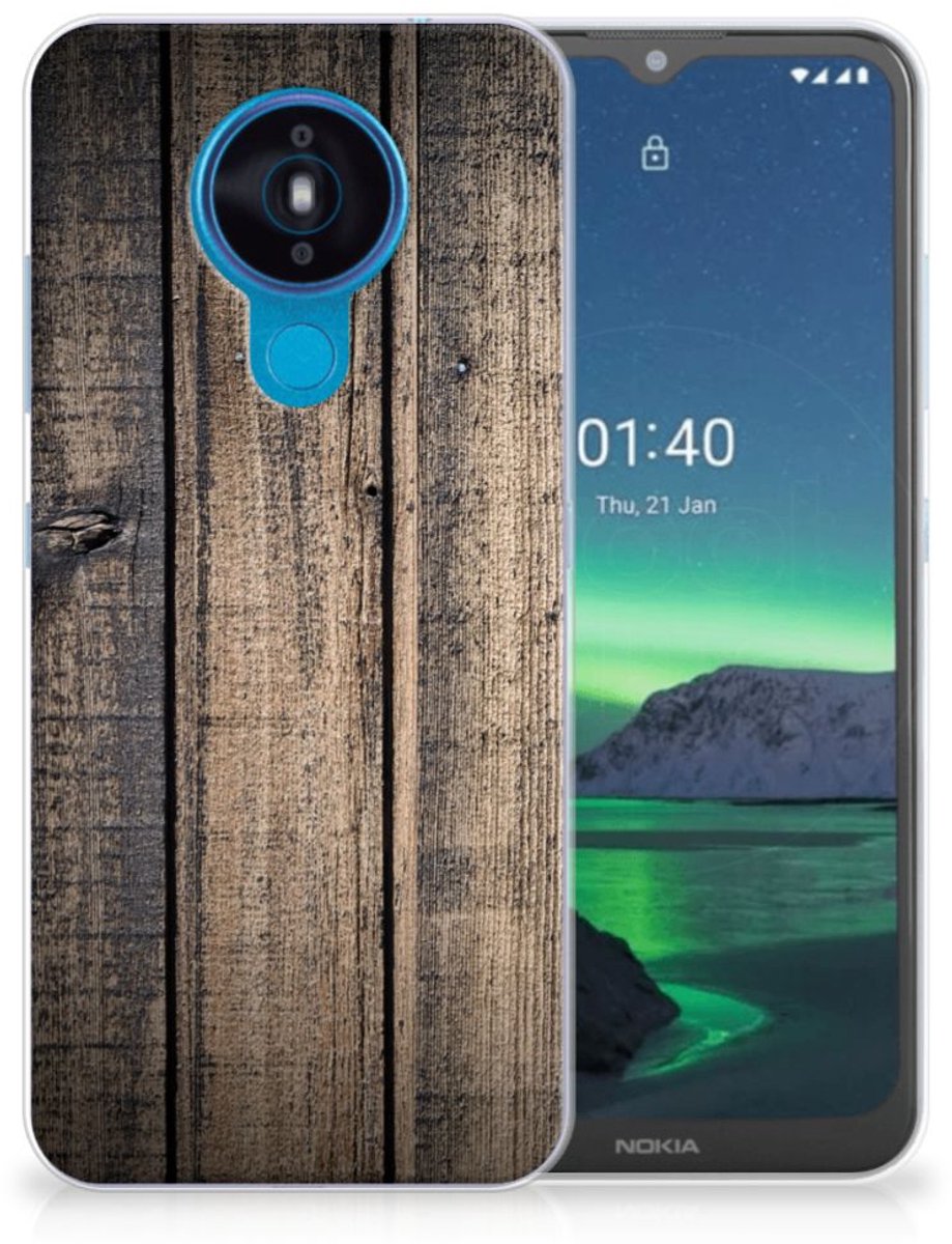 Nokia 1.4 Bumper Hoesje Steigerhout