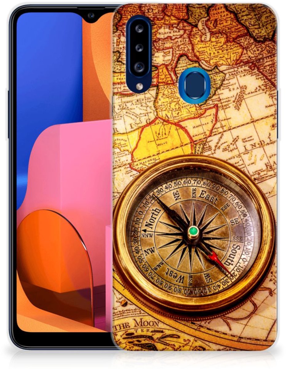 Samsung Galaxy A20s Siliconen Back Cover Kompas