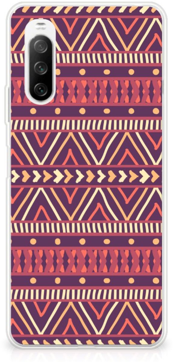 Sony Xperia 10 III TPU bumper Aztec Paars