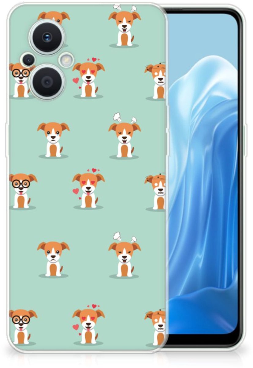 OPPO Reno8 Lite TPU Hoesje Pups