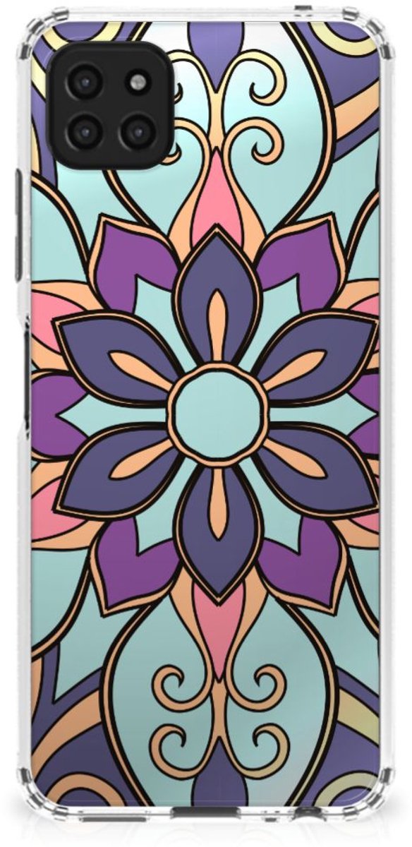 Samsung Galaxy A22 5G Case Purple Flower