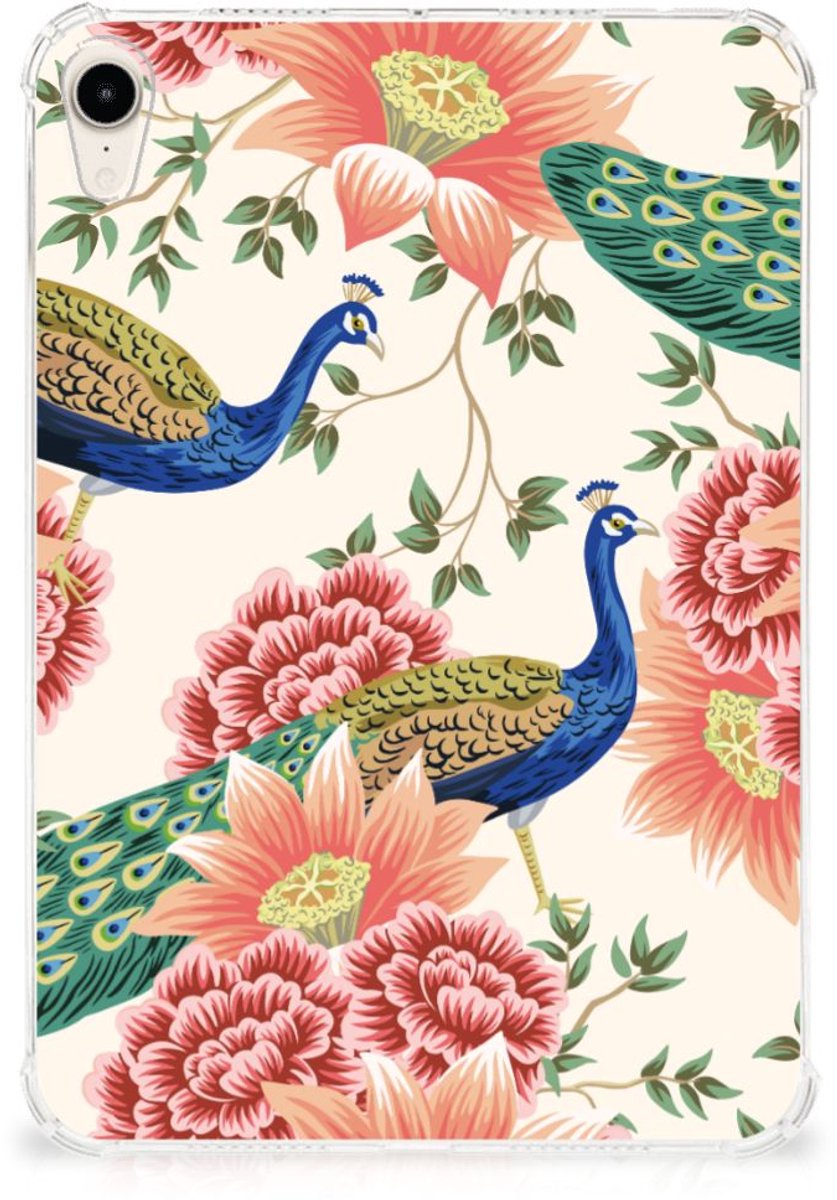 Back Case voor Apple iPad mini 6 (2021) Pink Peacock