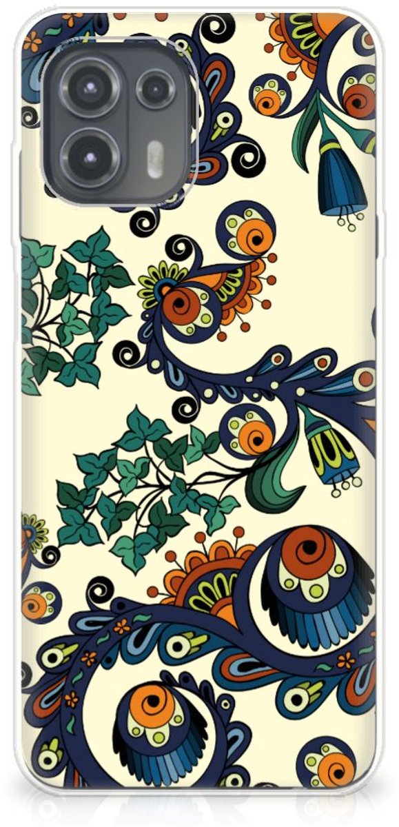 Siliconen Hoesje Motorola Edge 20 Lite Barok Flower