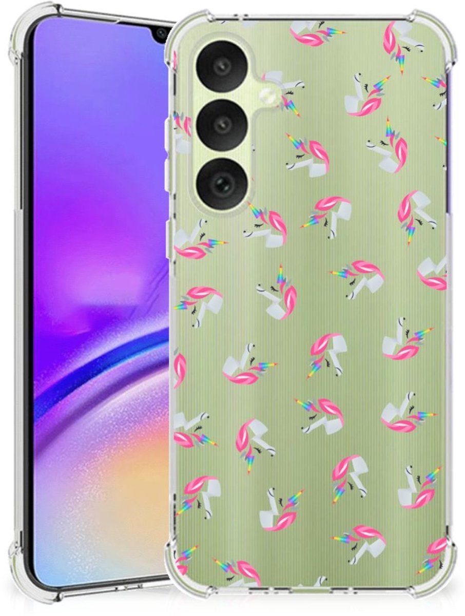 Doorzichtige Silicone Hoesje voor Samsung Galaxy A35 Unicorns