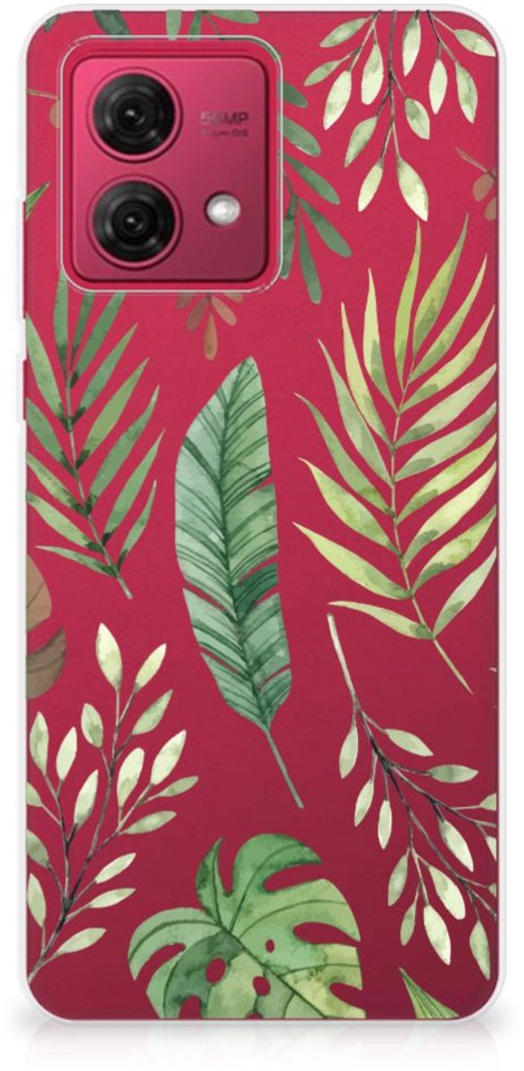 TPU Hoesje voor Motorola Moto G84 TPU Case Leaves