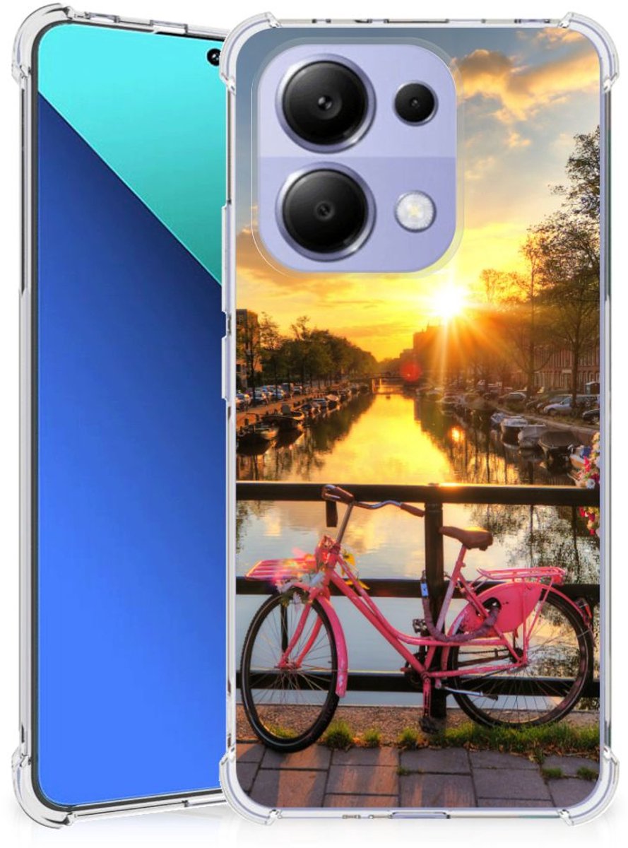 Xiaomi Redmi Note 13 4G Telefoonhoesje met valbescherming Amsterdamse Grachten