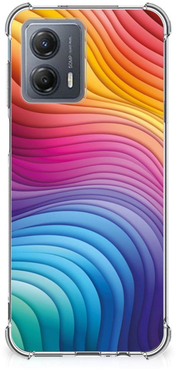 Shockproof Case voor Motorola Moto G53 Regenboog
