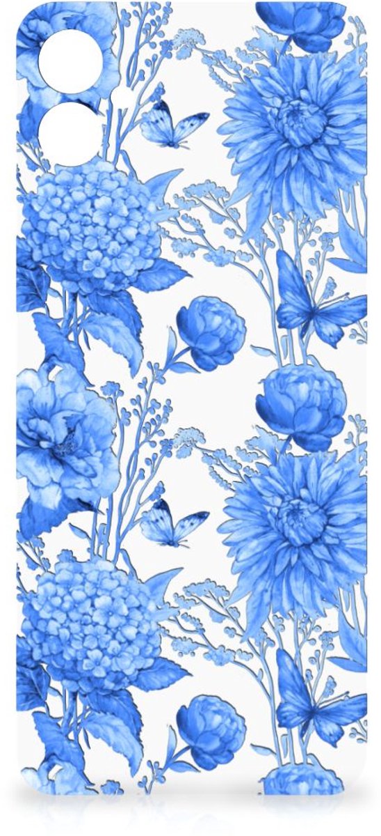 Case voor Samsung Galaxy A04e Flowers Blue