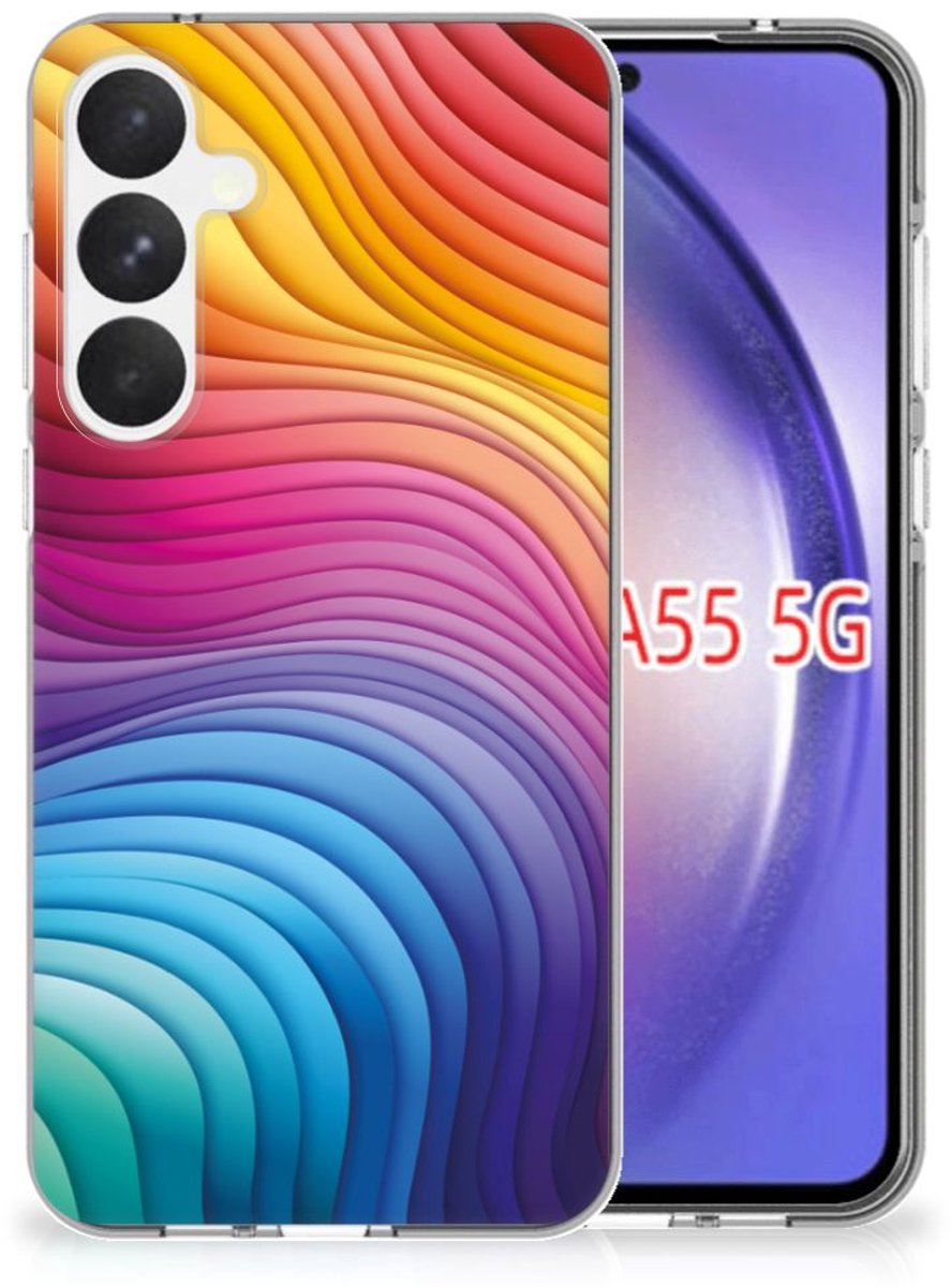 TPU Hoesje voor Samsung Galaxy A55 Regenboog
