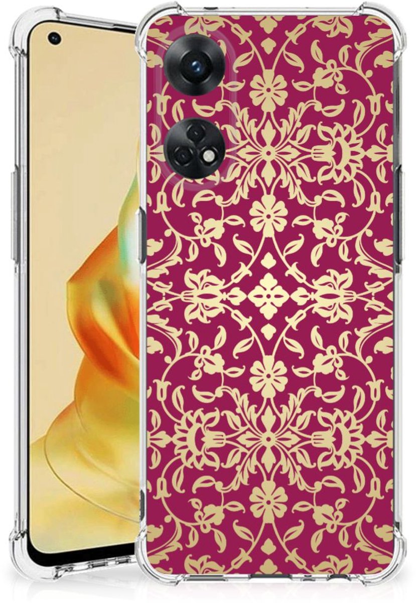 Anti Shock Case OPPO Reno8 T 4G Barok Pink