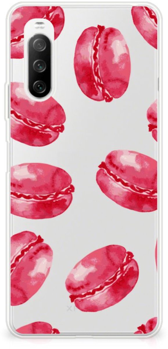 Sony Xperia 10 III Siliconen Case Pink Macarons