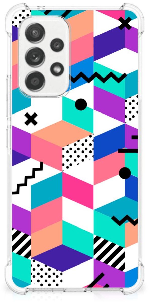 Samsung Galaxy A53 5G Shockproof Case Blokken Kleurrijk