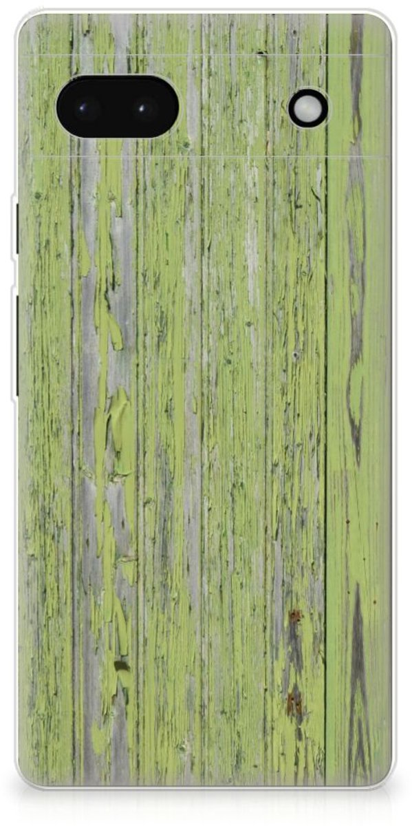 Google Pixel 6A Bumper Hoesje Green Wood