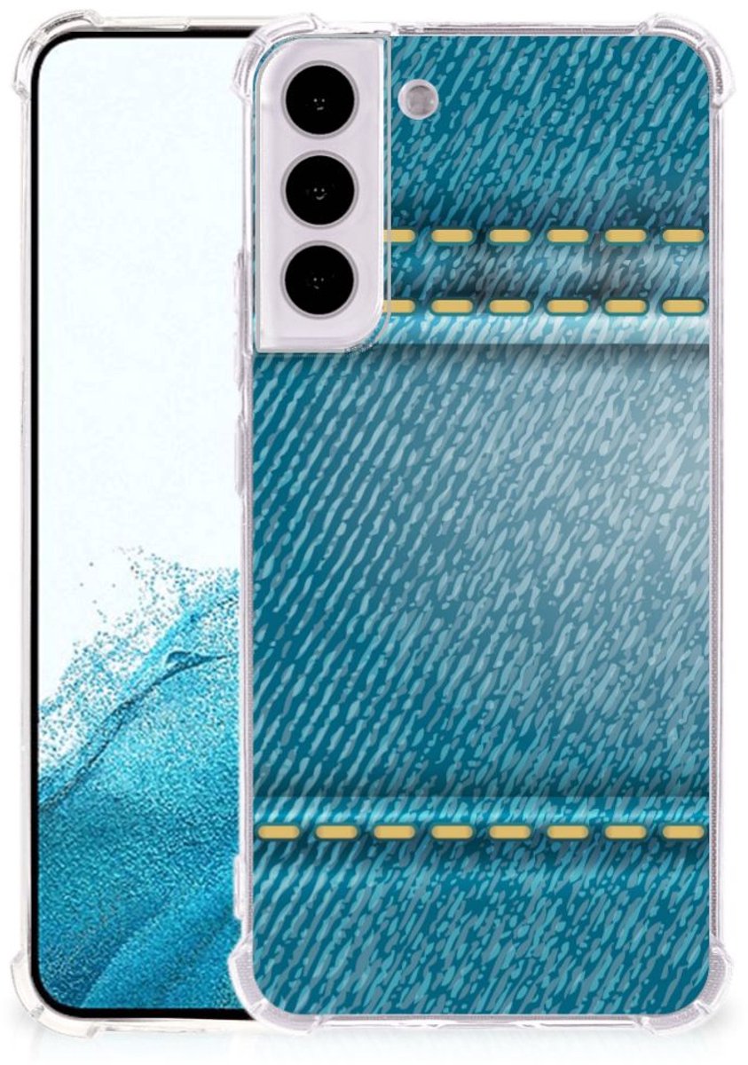 Samsung Galaxy S22 Plus Anti Shock Bumper Case Jeans