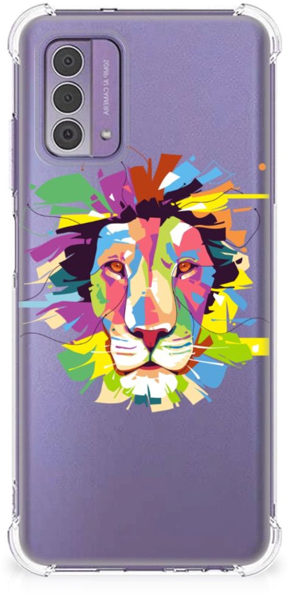 TPU Case Anti-Shock voor Nokia G42 Stevig Bumper Hoesje Lion Color