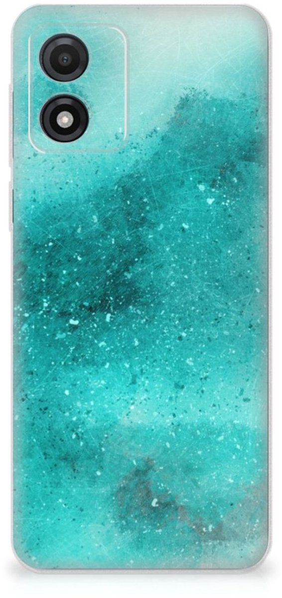 Hoesje maken Motorola Moto E13 Painting Blue
