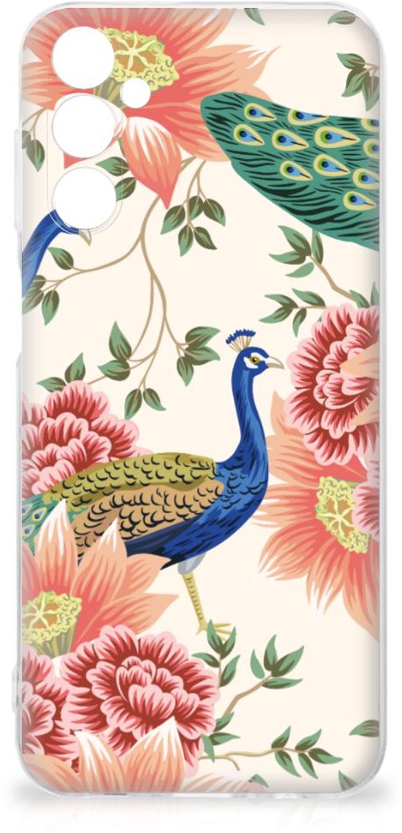 TPU Hoesje voor Samsung Galaxy M14 Pink Peacock
