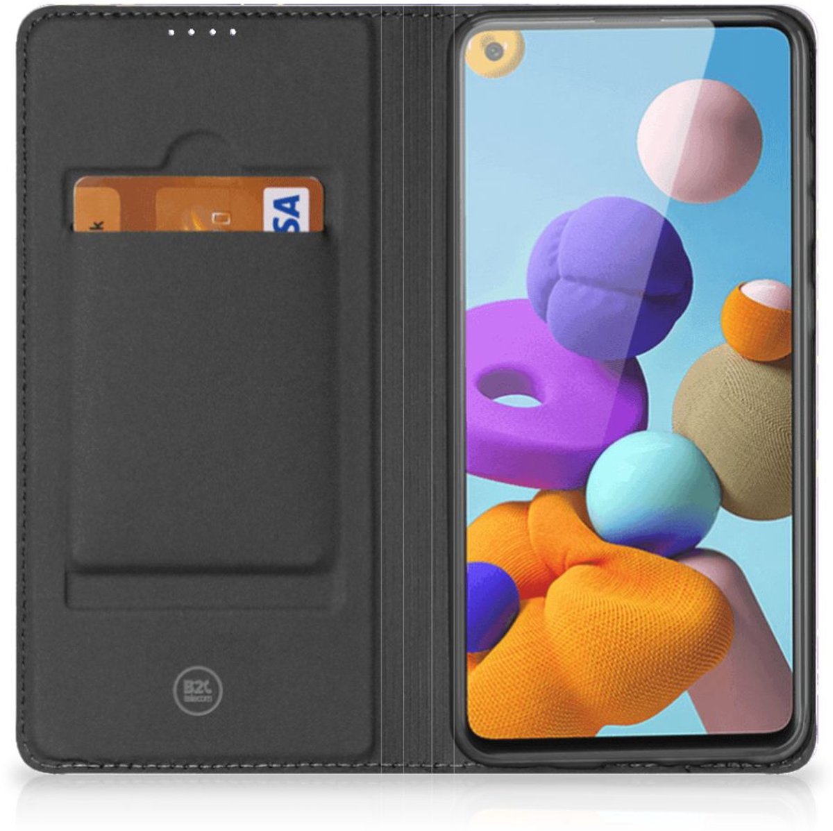 Bookcase voor Samsung Galaxy A21s Watercolor Paars