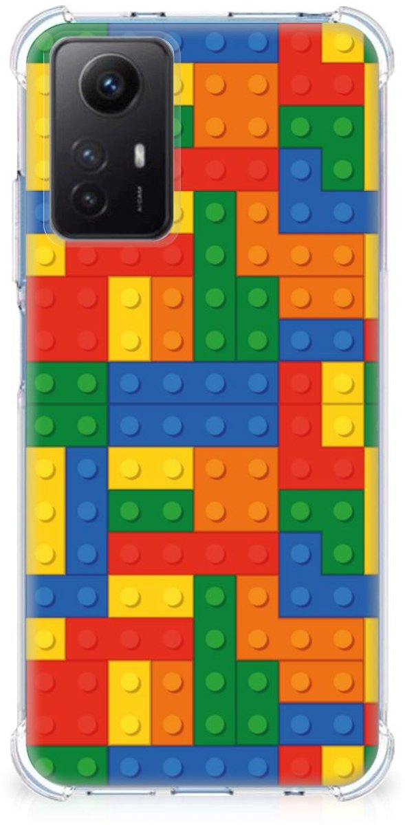 Xiaomi Redmi Note 12s Doorzichtige Silicone Hoesje Blokken
