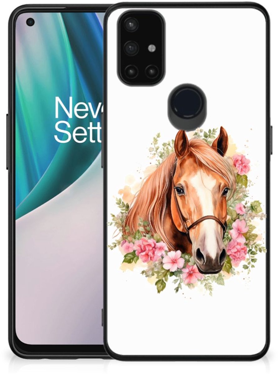 Dierenprint Telefoonhoesje voor OnePlus Nord N10 5G Paard
