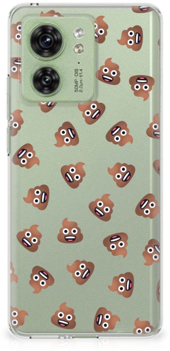 TPU bumper voor Motorola Edge 40 Poep Emojis