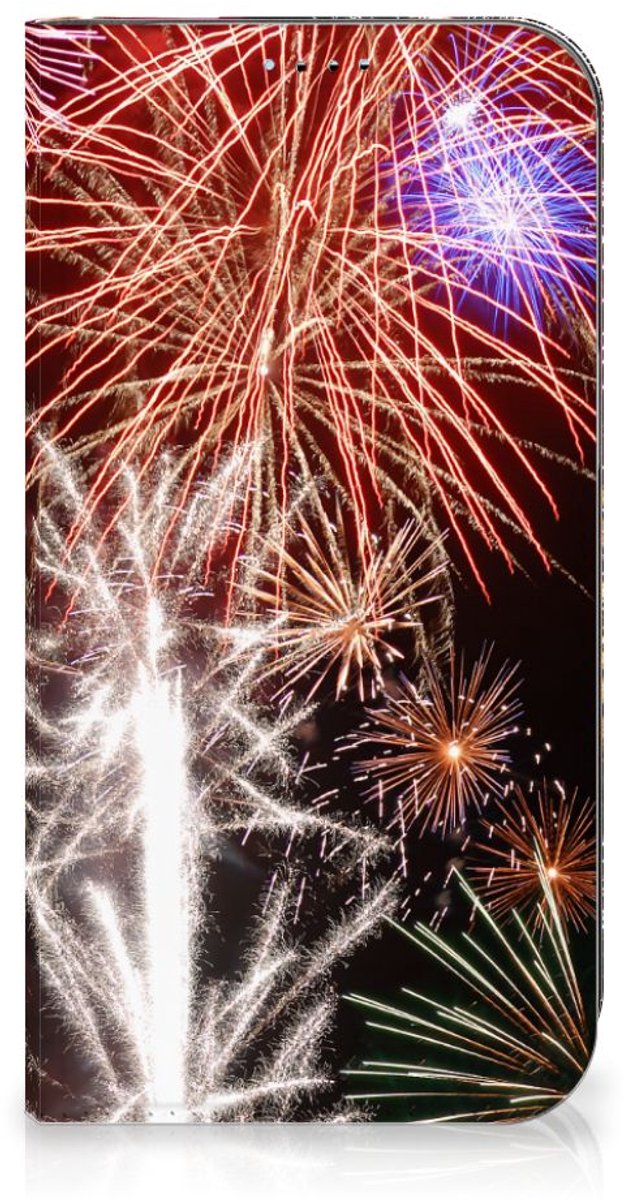 iPhone 15 Hippe Standcase Vuurwerk