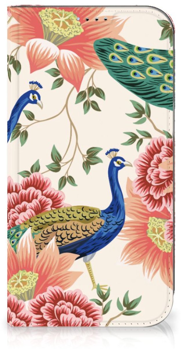 Hoesje maken voor iPhone 15 Pink Peacock