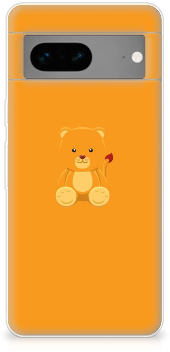 Back Cover voor Google Pixel 7 Telefoonhoesje met Naam Baby Beer