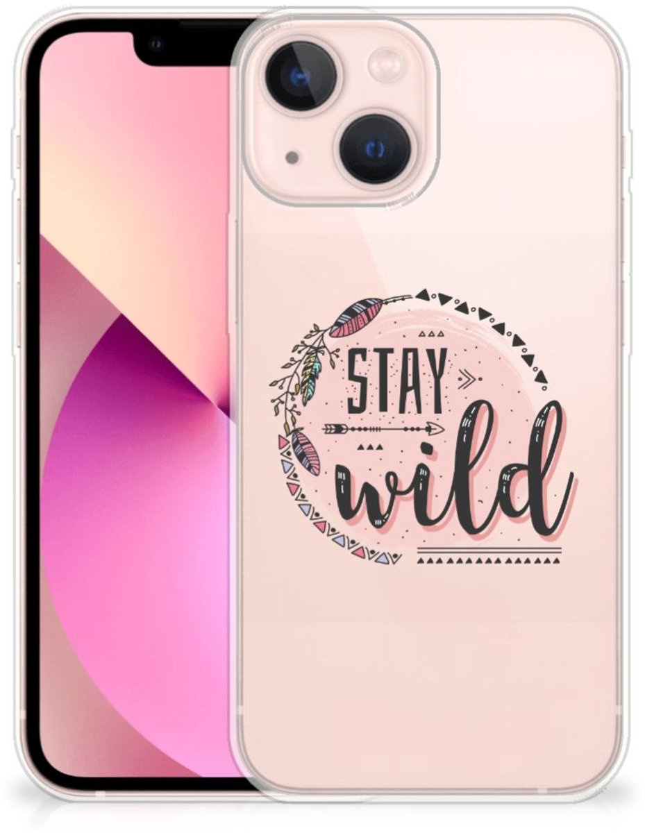 iPhone 13 mini Telefoonhoesje met Naam Boho Stay Wild