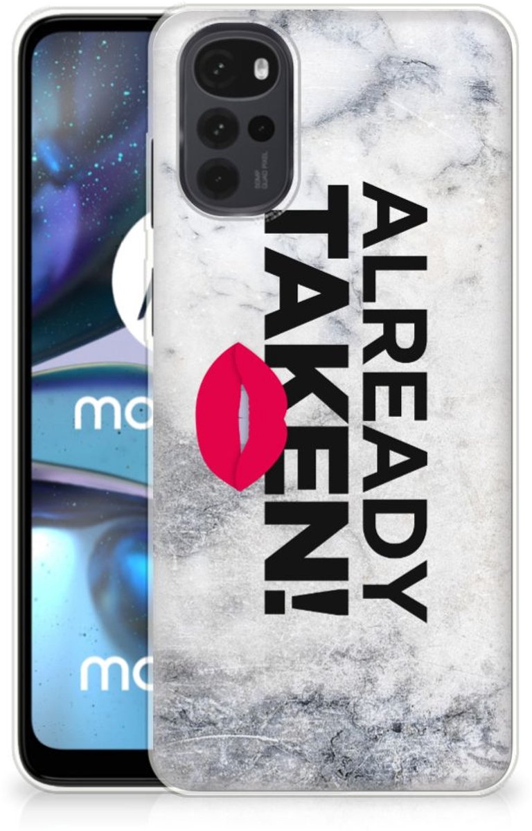 TPU Hoesje voor Motorola Moto G22 Siliconen hoesje met naam Already Taken White