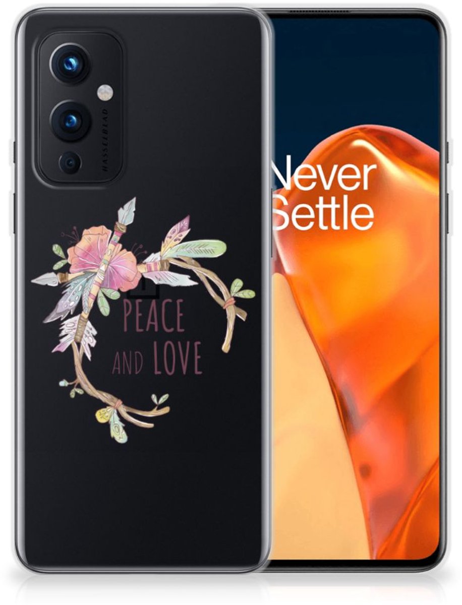 OnePlus 9 Telefoonhoesje met Naam Boho Text